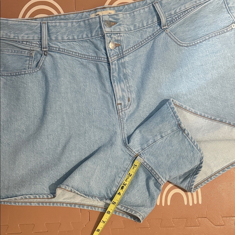 Madewell Light Blue Denim Women's Shorts 22W - Picture 4 of 7